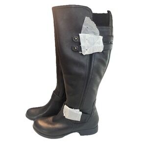 Naturalizer Womens Jessie Knee High Riding Boot Size 5M Equestrian Sleek Western